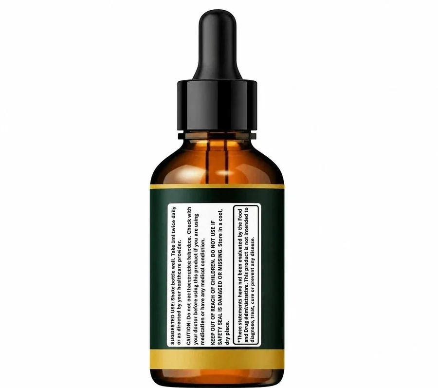 The GlycoBarrier directions and warnings panel on the side of the bottle